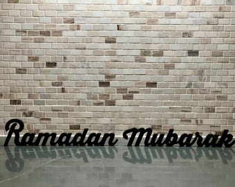 Free Standing 3D Sign | 3D Ramadan Mubarak Sign | 3D Eid Mubarak Sign | 3D Islamic Decor | Islamic Decor | 3D Ramadan Eid Tabletop Decor