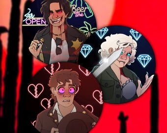 2.25” Near Dark (1987) character buttons