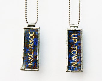 SUBWAY MOSAIC PENDANT - Photo Pendant - Uptown Downtown