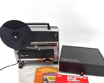 Proiettore per pellicole Montgomery Ward 805 Duo Eight – Super 8 da 8 mm – Vintage perfettamente funzionante