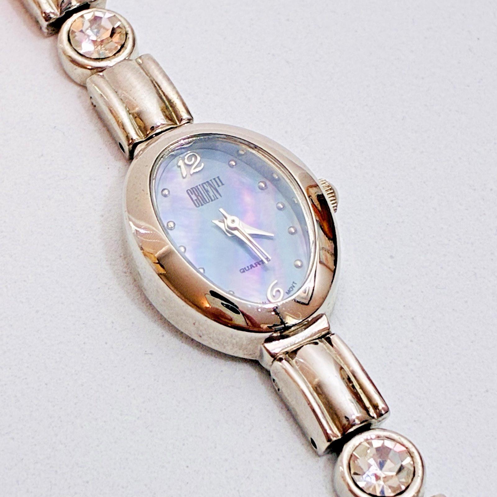 ?Women Silver Vintage Colorful Crystal Oval Watch Fashion Ladies Small Dial Womens Vintage Oval Watch Silver - Etsy main image 4