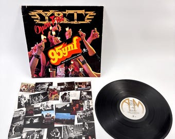 Y&T Open Fire Live LP, 1985 AM Promo Vinyl, Radio Station Record 95YNF Tampa, Classic Rock