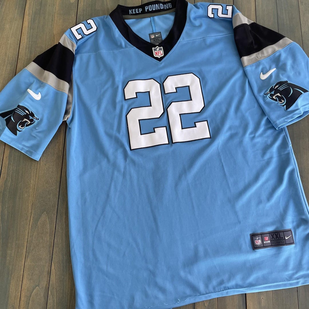 Carolina Panthers Christian Mccaffrey #22 Nike Powder Blue Jersey