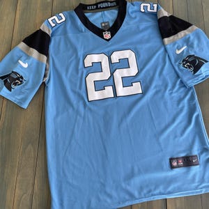Carolina Panthers Christian McCaffrey #22 Nike Powder Blue Jersey XXL (G8)