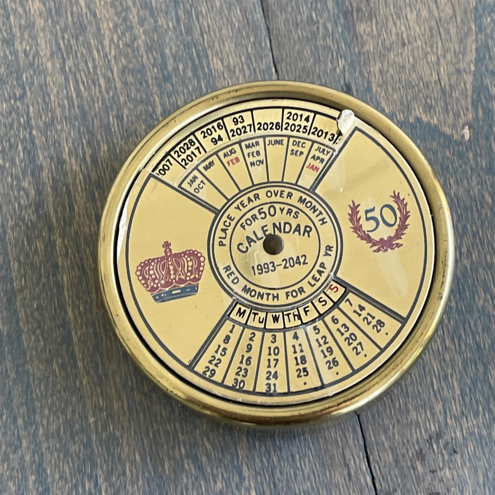 50 Year Perpetual Calendar - Etsy