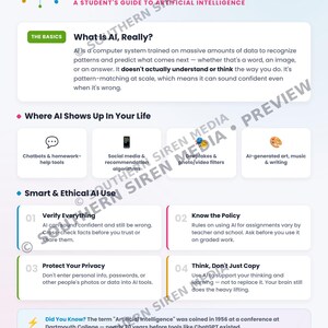 AI Poster for Middle and High Schools
