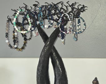 Natural stone and 925 silver bracelet
