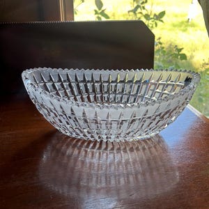Vintage Crystal Bowl Candy Dish | Saw Tooth Edge