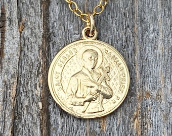 Saint Gerard Gold Saint Necklace St Gerard Necklace 2025
