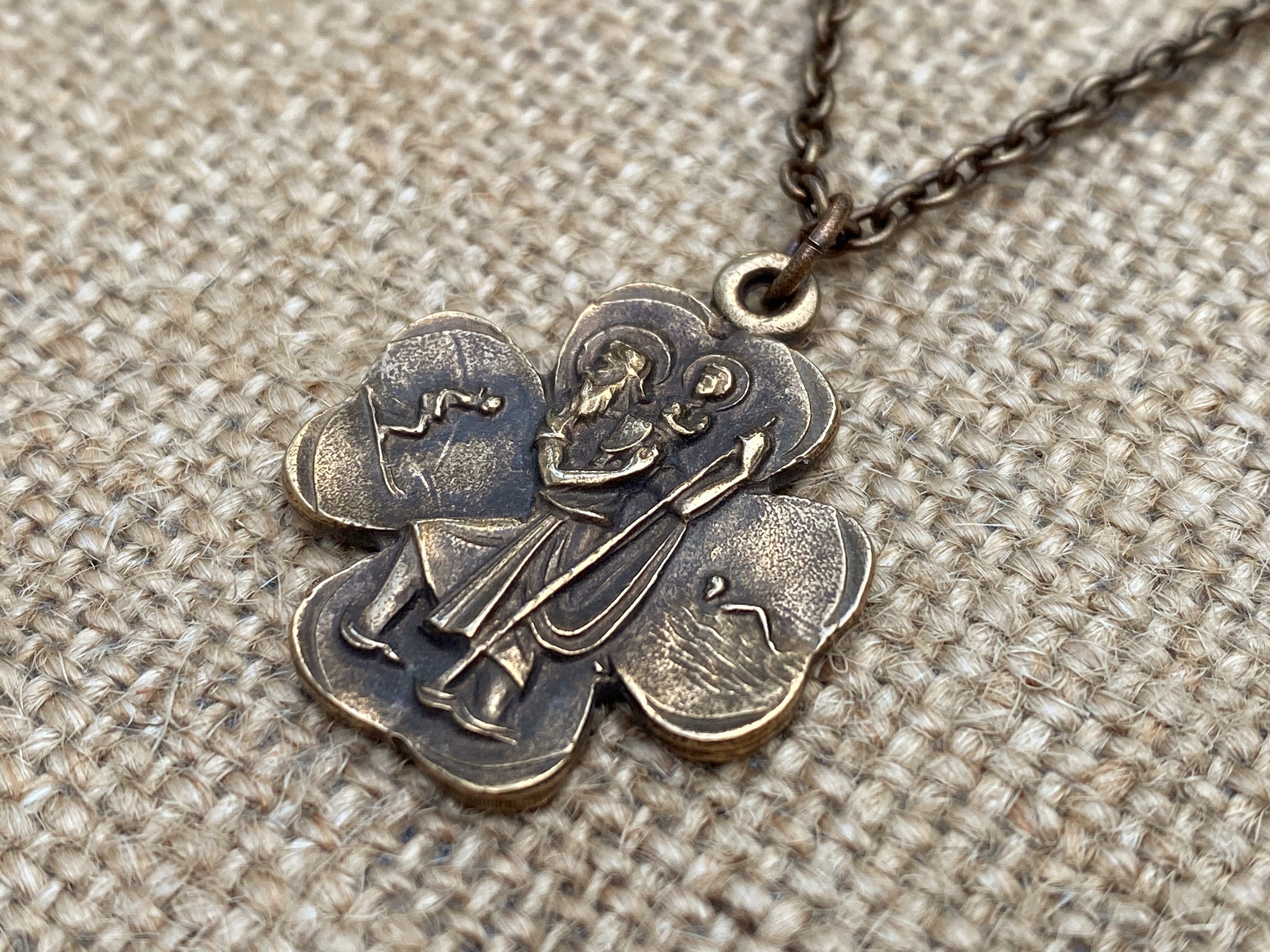 Spoo-Design, Heiliger Christophorus, Schutz-Amulett für Reisende mit  Halskette