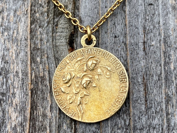 L'Exode de Sainte Thérèse メダル Sterling Silver St. Therese of