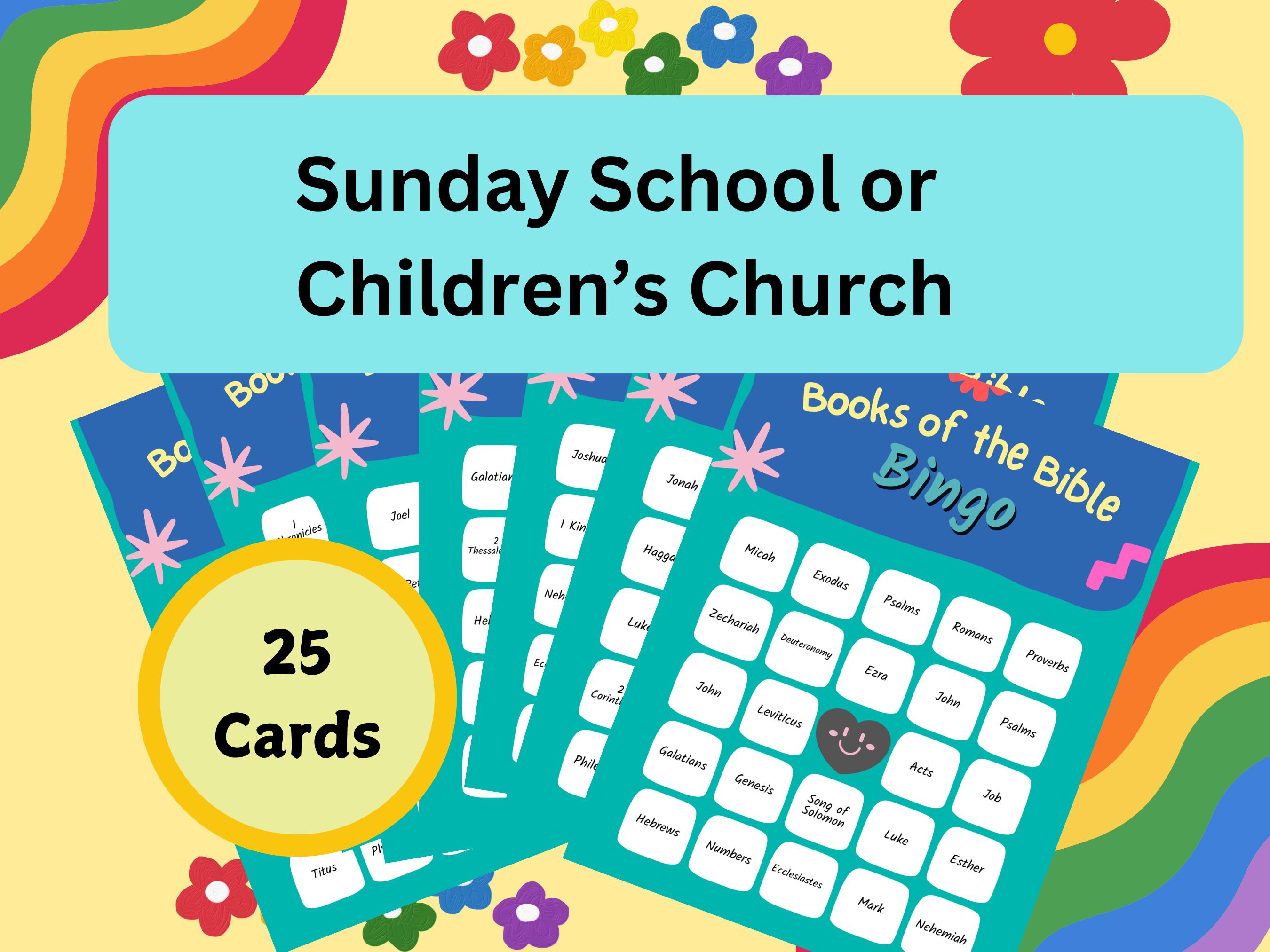 Books of the Bible Bingo Kids Activities - Fun, Exciting and ...