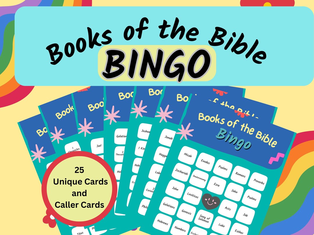 Books of the Bible Bingo – Kids Sunday School Activity (PDF Pattern) - Etsy