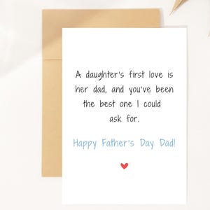 Vatertagskarte für Papa von Tochter | Vatertags Geschenk | Der alles Gute zum Vatertag | Digitaler Download | Emotionale Karte für Papa