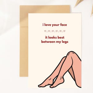 Dirty love card for him - dirty birthday card for boyfriend - Raunchy Love Card for Husband - Anniversary Card - Funny Card for boyfriend