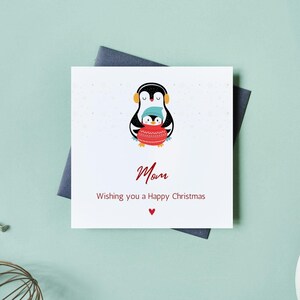 Weihnachtskarte Mama | Frohe Weihnachten Mom Karte | Niedliche Geschenkkarte für Sie |