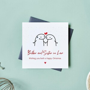 Carte de Noël de beau-frère et de belle-soeur | Jolie carte de Noël pour beau-frère et belle-soeur | Téléchargement numérique imprimable