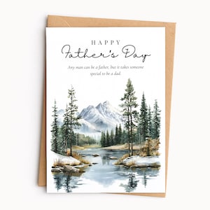 Father's Day Card for Dad, Meaningful Dad Card, Sentimental Father's Day Gift, Any Man Can Be A Father Card, Printable Card