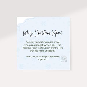 Weihnachtskarte Mama | Frohe Weihnachten Mama Nachricht | Nostalgisch und Liebevoll | Karte für Mama | Geschenk für sie