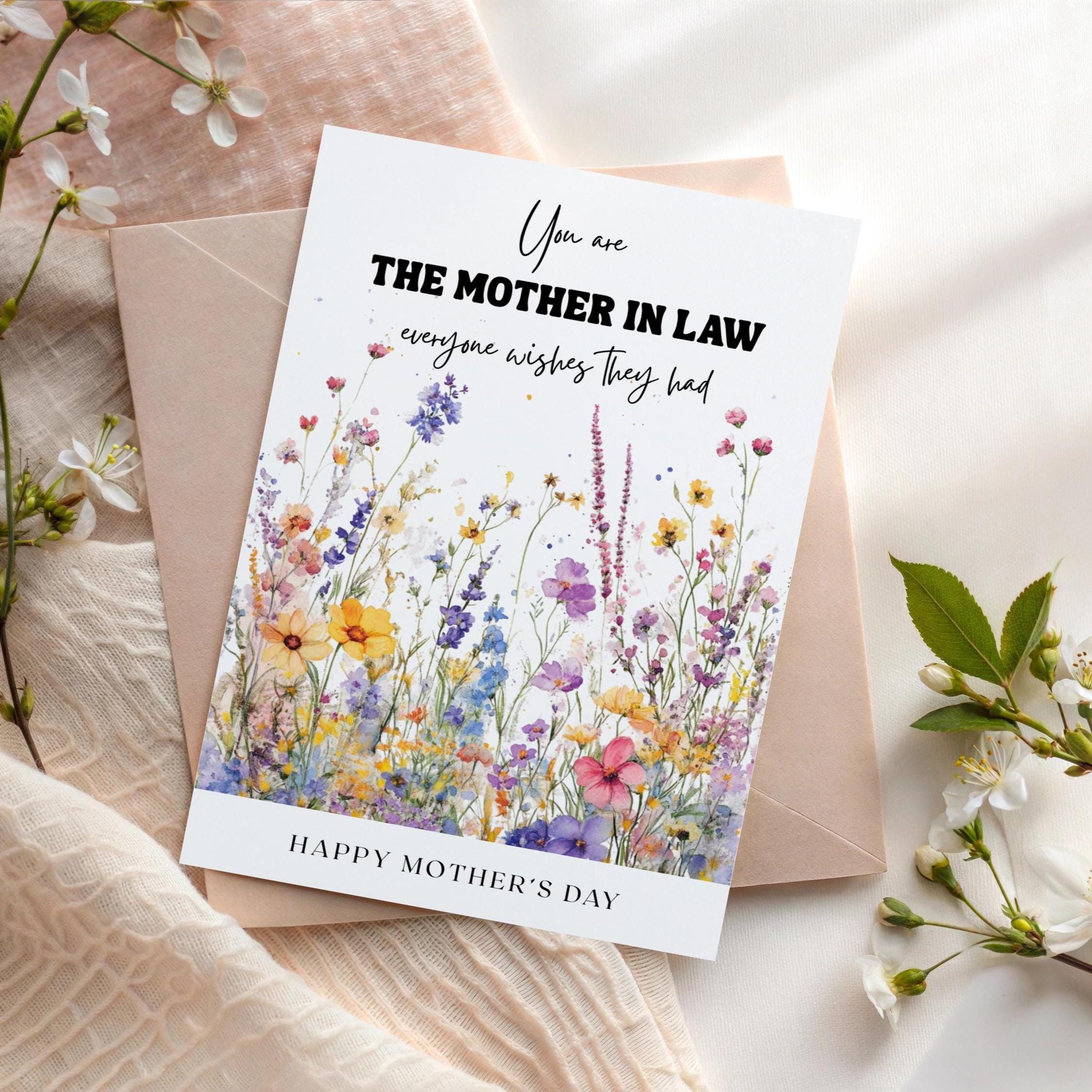 Elegant Mother in Law Mothers Day Card, You Are the Mother in Law ...