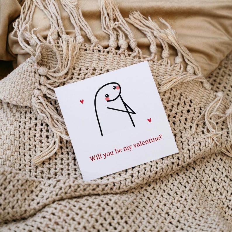 Will You Be My Valentine Cute Card | Happy Valentines Day Card | Card ...