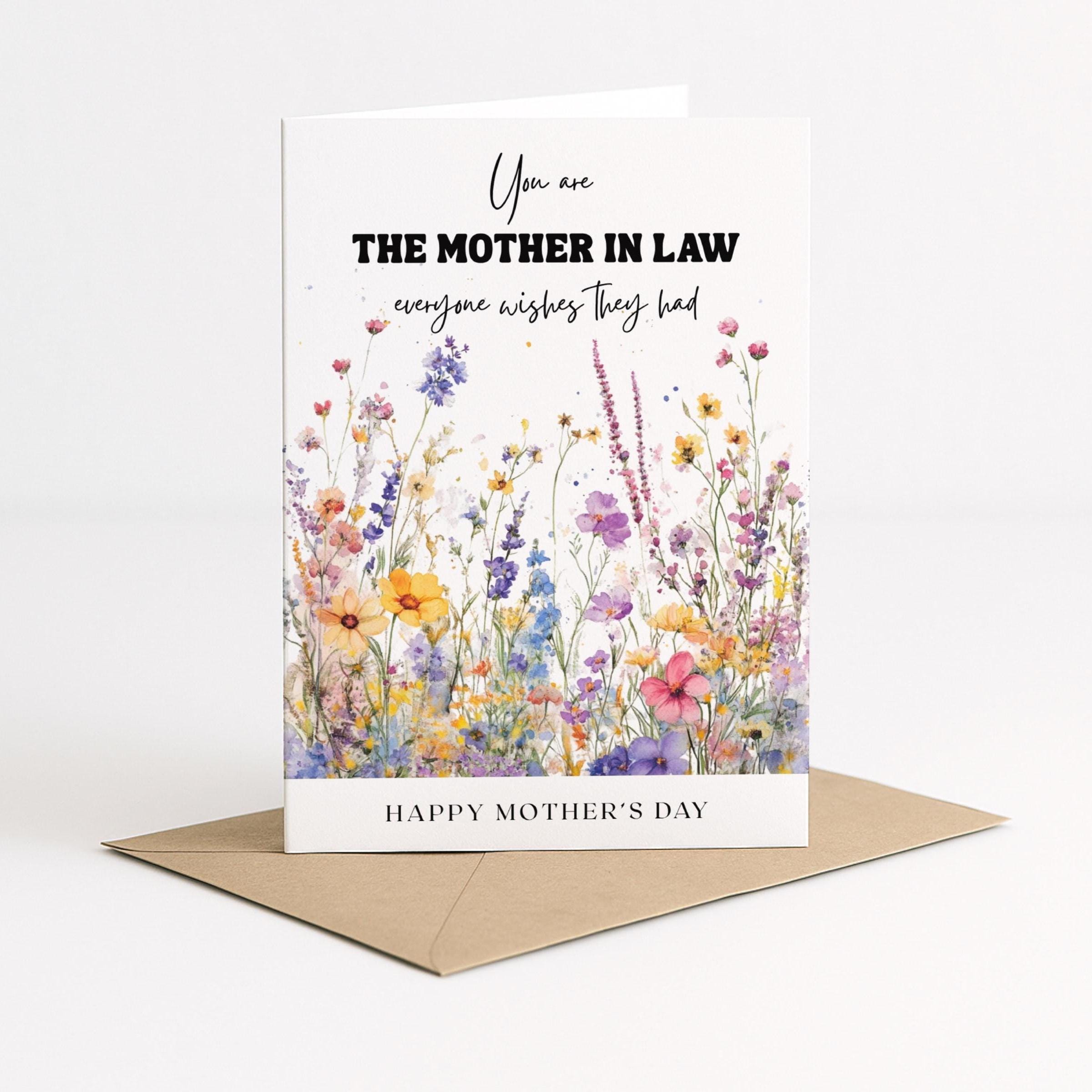 Elegant Mother in Law Mothers Day Card, You Are the Mother in Law ...