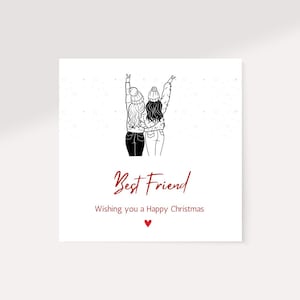 Freund Weihnachtskarte | Frohe Weihnachten Karte Bester Freund | Nette Karte für Freund