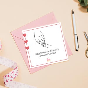 Birthday Card For New Dad | New Daddy Birthday Gift | Dad Birthday Gift | First birthday Daddy Card | Digital Download Printable |
