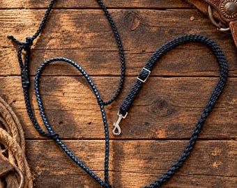 Handmade Braided Paracord Tie Down, Lightweight Barrel Racing Tack