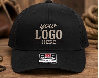 Custom Embroidered Richardson 112 Trucker Hat, Business Logo Cap