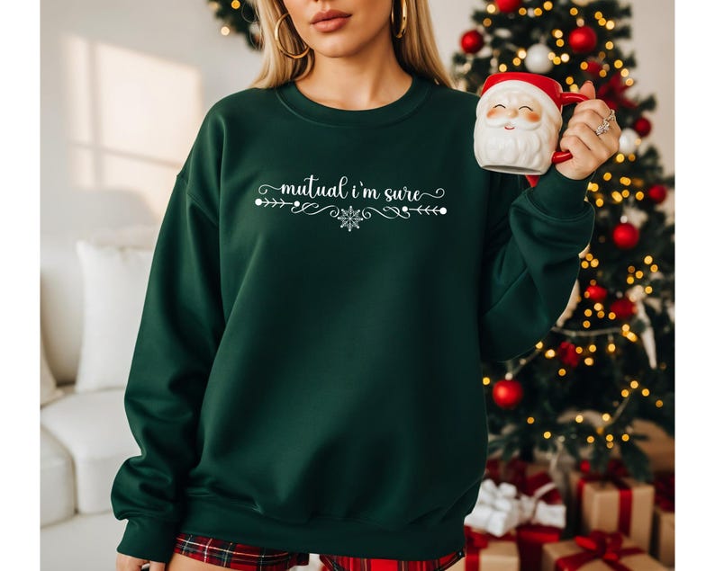 Camiseta Mutual I'm Sure Blanca Regalo para Amantes del Cine Navideño Sudadera Minimalista Navideña imagen 11