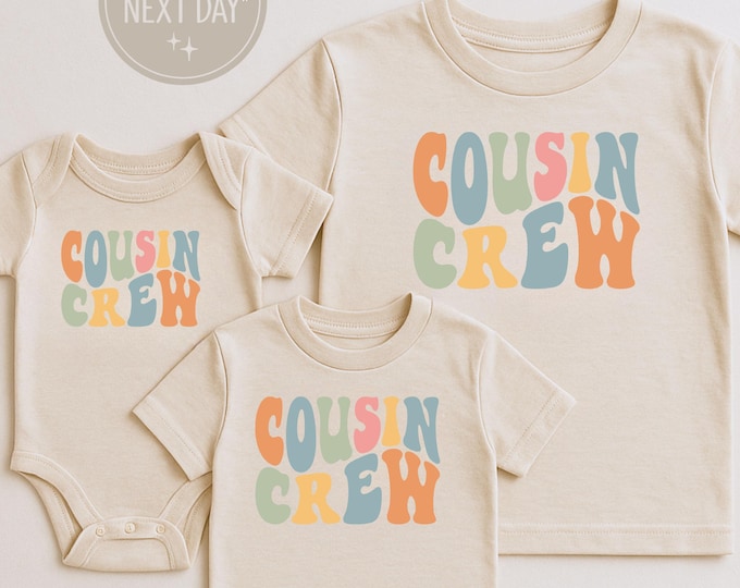 Matching Cousin Crew Shirts for Baby, Toddler, Kids & Adults, Family Reunion Shirts, Cousins Vacation, Cousin Crew Shirt, New Cousin Shirts