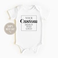 Custom Logo Onesie®, Custom Company Logo Printed, Your Design Logo Printed Onto a Bodysuit, Corporate Baby Gift, Custom Text Printed Onesie®