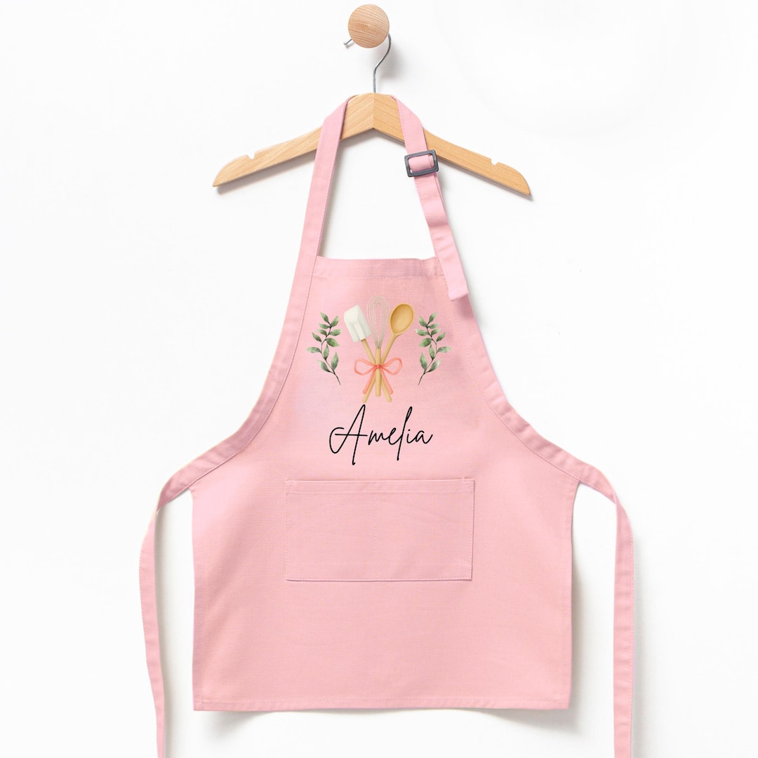 Personalized Kids Apron, Customized Kids Apron, Toddler Apron, Kids ...
