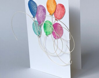 Seven Birthday Balloons Card!