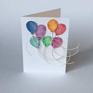 Seven Birthday Balloons Card image 2