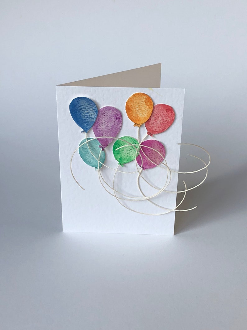 Seven Birthday Balloons Card image 2