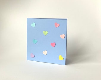 Lots of hearts Valentine card