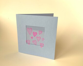 Hearts valentine card