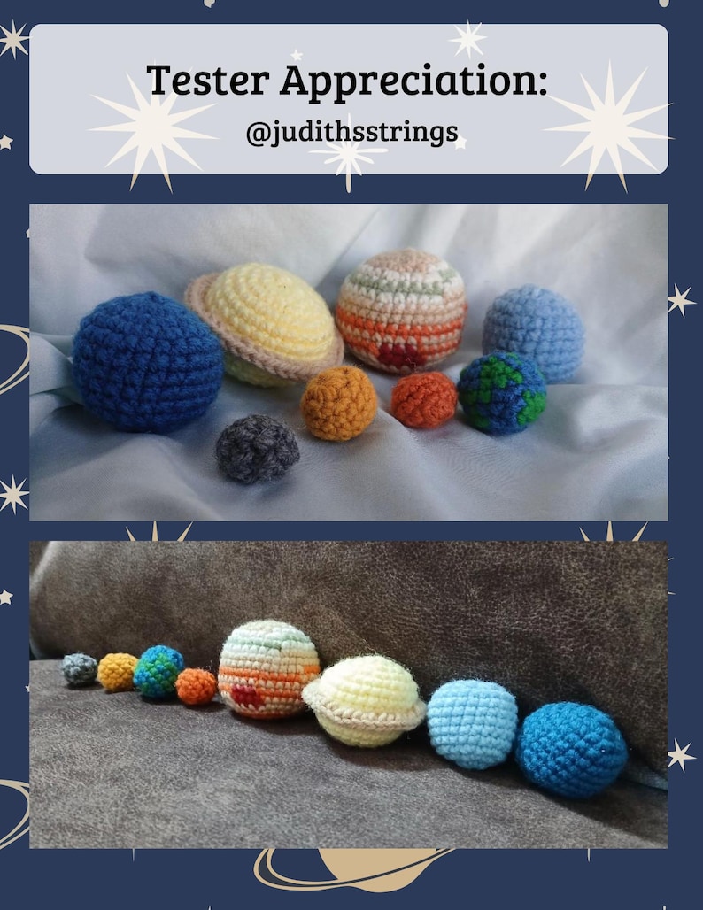 8-in-1 No-sew Solar System Crochet Pattern Bundle | Beginner-friendly ...