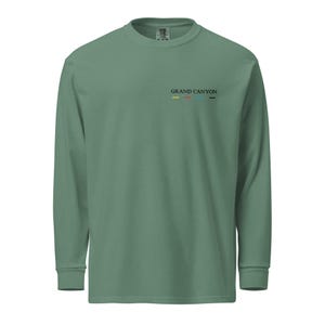 Grand Canyon Map Langarm-Shirt | Havasupai Falls | Nationalpark-Shirt | Komfortfarben | Arizona