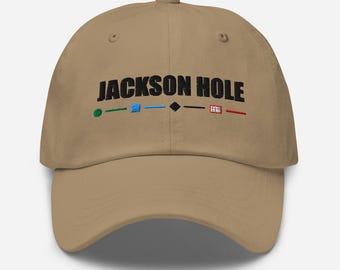 Jackson Hole Mountain Dad Hat: Wyoming Ski Hat