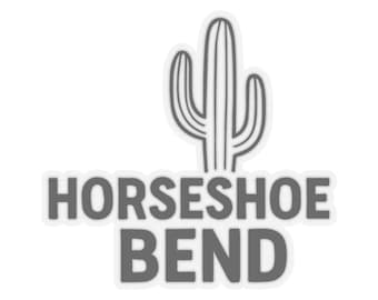 Horseshoe Bend Sticker | Vintage Vinyl Decal | Grand Canyon