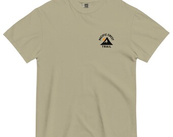 Pacific Crest Trail-T-shirt: vintage T-shirt met wandelkaart