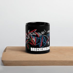 Breckenridge Mountain Black Mug | Ski Colorado | Ski Map mug | Ski Drinkware | Breckenridge | Ski Gift | Coffee Cup