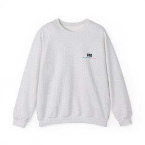 Vail Berge Rundhals-Sweatshirt | Ski-Resort Karte Pullover | Winter Ski Pullover | Berg Vibes Geschenk | Kuscheliges Winterkleid