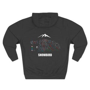 Sweat à capuche Snowbird Mountain | Snowbirds Utah | Cadeau ski | Sweat-shirt à capuche pour station de ski Snowbird | Ras du cou Utah | Sweat-shirt de ski unisexe
