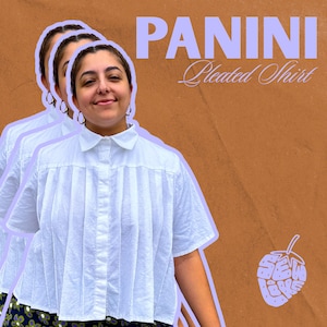 Panini Pleated Shirt PDF Advanced Sewing Pattern: All Around Pleat Top (Digital Download)