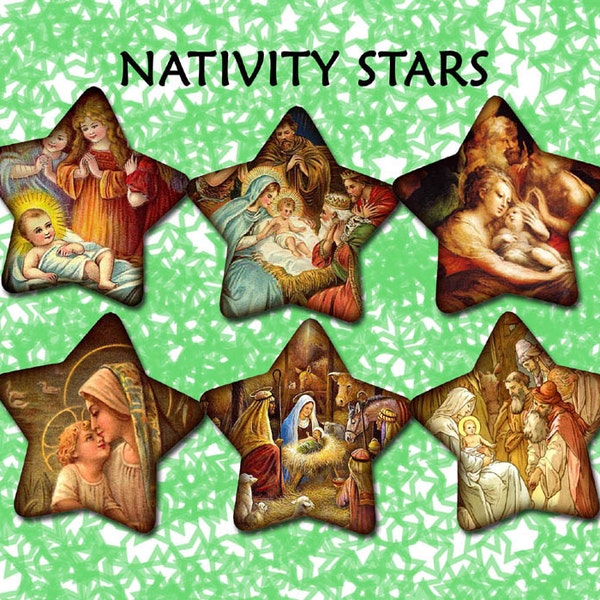 Nativity Ornaments Printable - Etsy