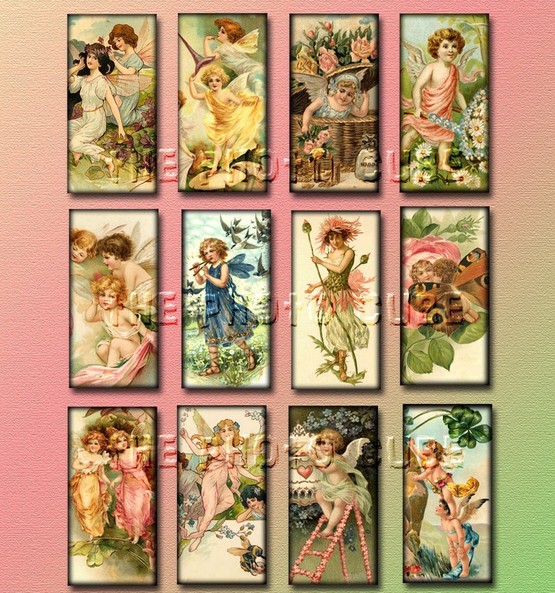 Fairy Pixies Sprites Elves 1x2 Slides instant Etsy